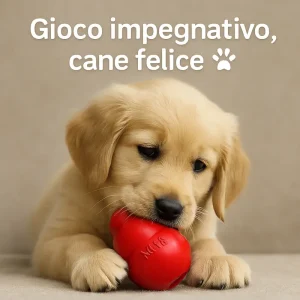cucciolo impegnato con il kong classic