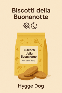 sacchetto di biscotti naturali per cani