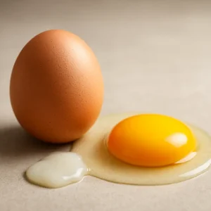 Uovo con guscio e senza