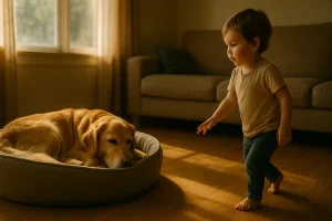 Cane Stressato e Bambini Troppo Esuberanti? La Soluzione è un Semplice “Cerchio Magico”
