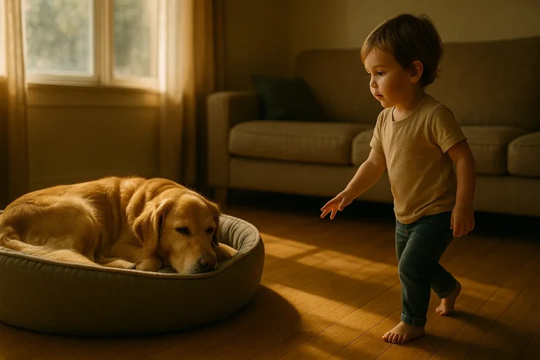 Scopri di più sull'articolo Cane Stressato e Bambini Troppo Esuberanti? La Soluzione è un Semplice “Cerchio Magico”